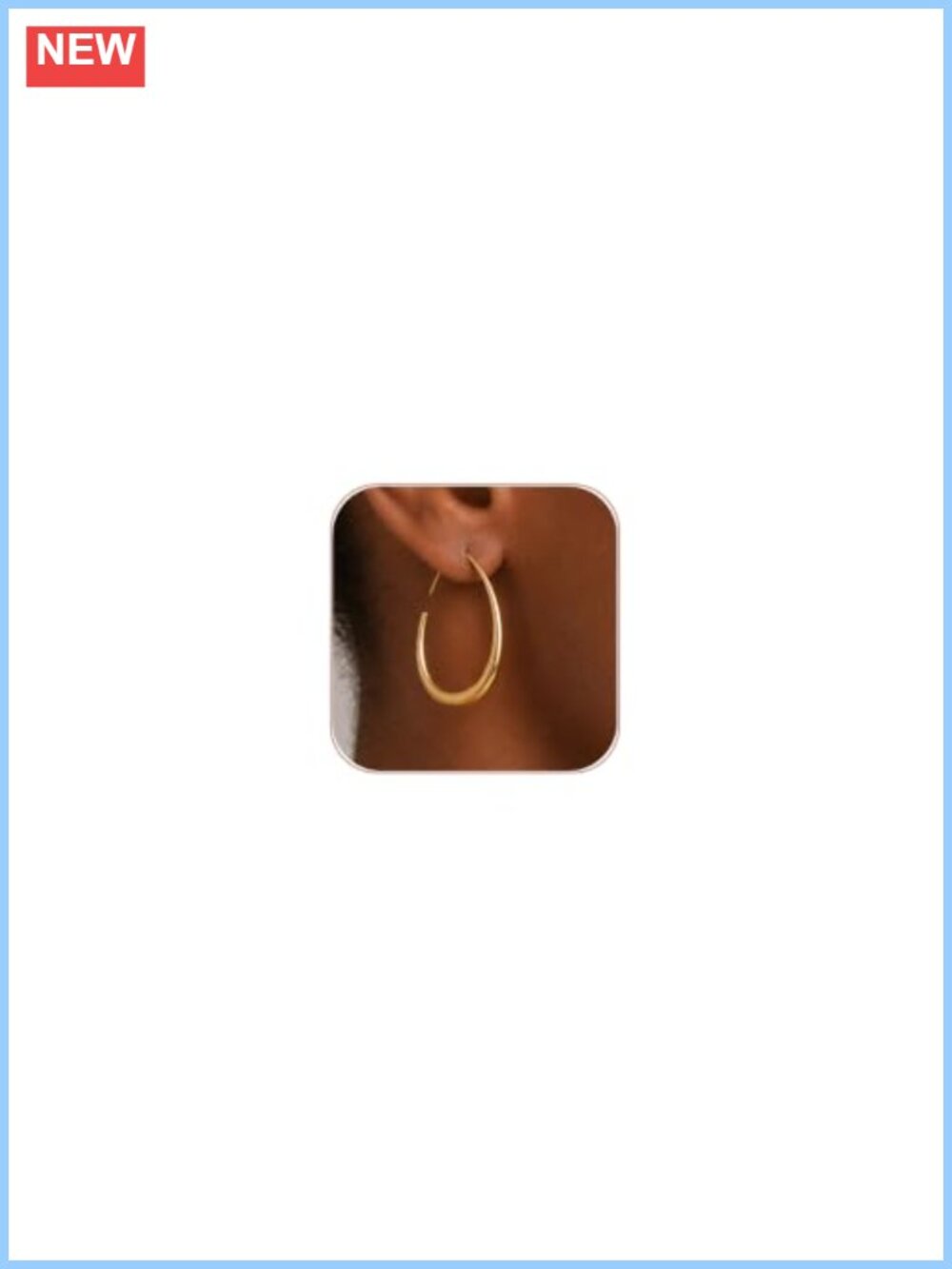 Chunky Small Gold Hoop Huggie Earrings for Women Hypoallergenic Daily Wear